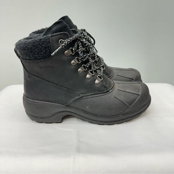 Wolverine EPX water resistant black leather winter work boots women's 10. - Picture 3 of 7